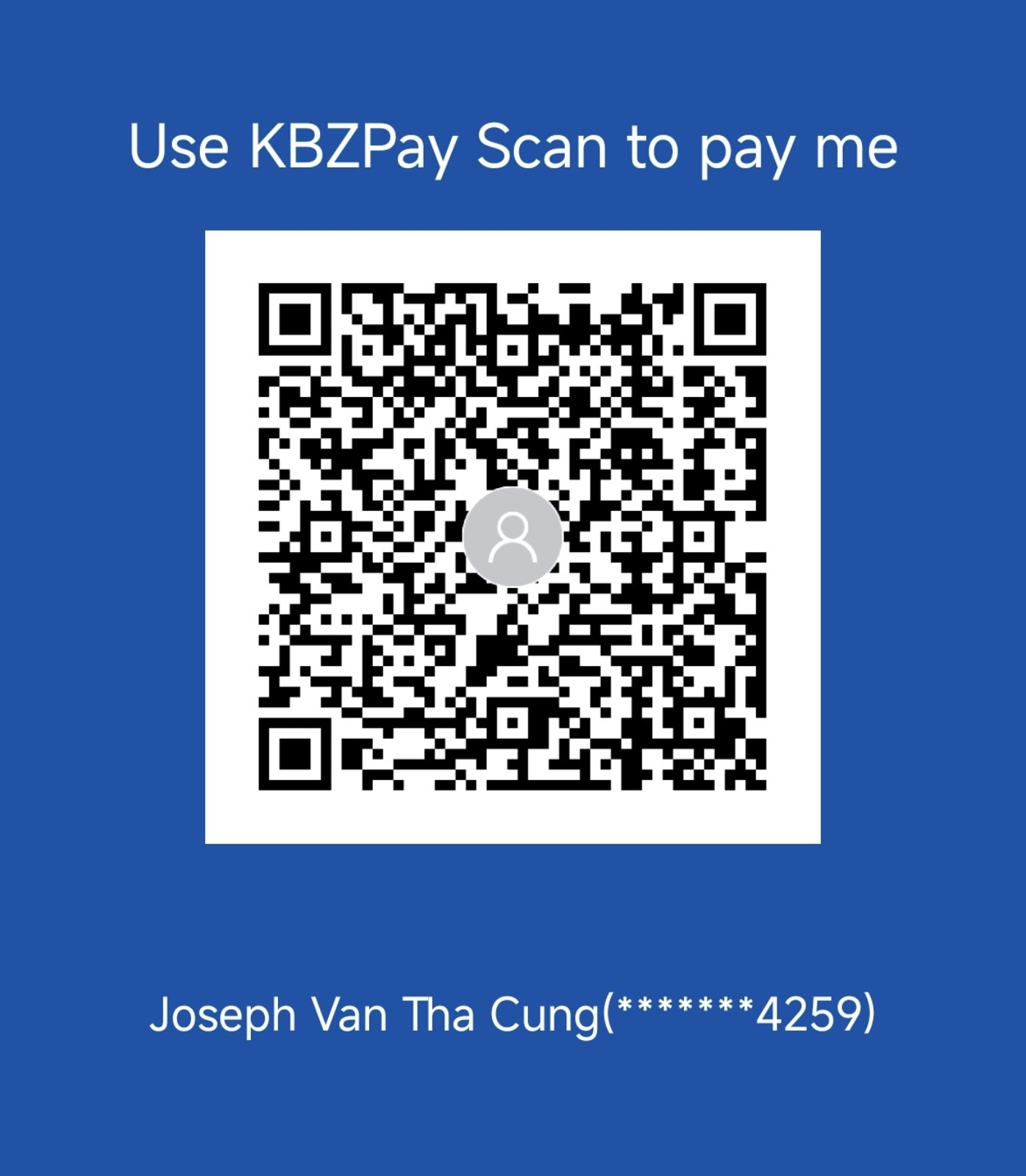 KBZPay QR code: scan to pay Business POS
